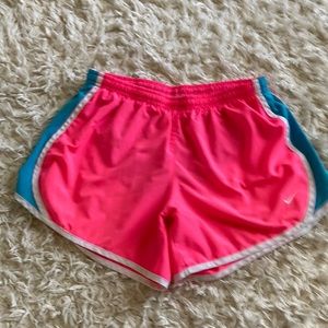 Hot pink Nike Dri-fit running shorts